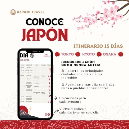 Itinerario de 2 Semanas para tu Viaje a Japón (Edición de Bolsillo)